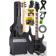 Delixa FORCE-AMP30 Üst Seviye 30 Watt Amfili Elektro Gitar H-H Profesyonel Full Set Aksesuarlı