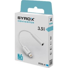 Syrox Iphone Uyumlu Aux Kulaklık Dönüştürücü, DT22L-A