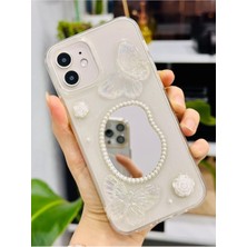 Go Aksesuar Iphone 12 12 ile Uyumlu Aynalı Darbe Önleyici Kamera Korumalı Silikon Kılıf