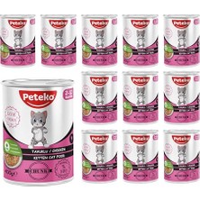 Esranın Dünyası Yavru Kedi Tavuklu ve Jöleli Konserve Mama 400 gr x 12 Adet