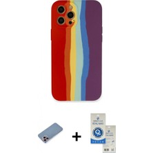 Pileli Store Pilelistore™ iPhone 12 Pro Max Kılıf Yadigar Çizgi - Şeffaf Royal Nano Ekran Koruyucu + Shine Kamera Lens Koruma Cam - Pe