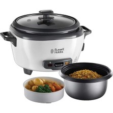 Russell Hobbs Orta Boy Pirinç Pişirici, Paslanmaz /, Yapışmaz Kaplama, Bulaşık Makinesinde Yıkanabilir, 300 Watt)