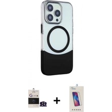 Pileli Store Pilelistore™ iPhone 14 Pro Max Kılıf Çekirdek Asil Özel Seri - Siyah Joko 5d Cam + Bilvis Titan Kamera Lens - Sh