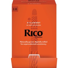 D'Addario Rico Klarnet Yaprakları | Yüksek Hassasiyetli Üretim | Bohem | Klarnet Yaprağı 2 Kalınlık | 50' | Sı