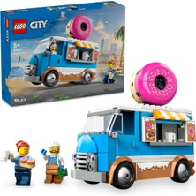 LEGO City Donut Kamyonu 60452 - 5 Yaş ve Üzeri Çocuklar Için Yaratıcı Oyuncak Yapım Seti (196 Parça)