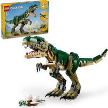 LEGO Creator 3’ü 1 Arada T. Rex 31151 – 9 Yaş ve Üzeri Için Triceratops Veya Pterodactyl Içeren Yaratıcı Dinozor Modeli Yapım Seti (626 Parça)
