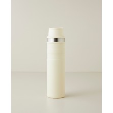 English Home Good Mood Journey Çelik Termos 600 ml Krem