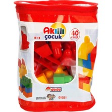 Dede Akıllı Çocuk Renkli Bloklar 40 Parça