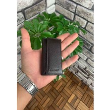 Clariss Guard Kahverengi Hakiki Deri Katlanan Çıtçıtlı Anahtarlık // GRD260509WT983