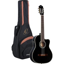 Ortega Guitars RCE141BK Elektro Klasik Gitar ()