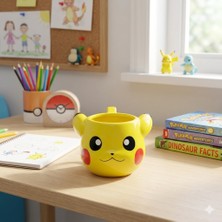 Unbranded Pokemon Pikachu Temalı 3D Kabartmalı Seramik Kupa