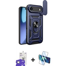 Pileli Store Pilelistore™ iPhone 17 Air Kılıf Ahenk Klasik - Siyah 3D Antistatik Cam Ekran Koruyucu + Bilvis Titan Kamera Lens - Gd
