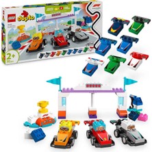 LEGO Duplo Kasabası F1 Takımı Yarış Arabaları ve Sürücüler 10445 - 2 Yaş ve Üzeri Küçük Çocuklar Için Eğitici Oyuncak Yapım Seti (70 Parça)