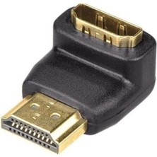 Delixa 4519 Hdmı L Dirsek 90 Derece Çevirici Dönüştürücü Uzatma Adaptörü