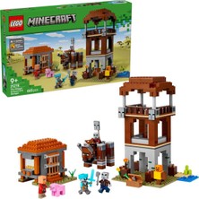 LEGO Minecraft Yağmacı Karakolu ve Çapulcu 21278 - 9 Yaş ve Üzeri Çocuklar Için Video Oyunu Temalı Yaratıcı Oyuncak Yapım Seti (665 Parça)