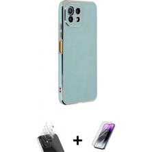 Pileli Store Pilelistore™ Mi 11 Lite Kılıf Yankı Serisi - Şeffaf Pasifik Cam Ekran Koruyucu + Kamera Lens Koruma Cam - Sf