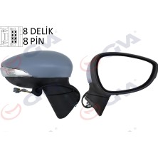 GVA Depomix Diş Dikiz Aynasi Sağ Fiesta 08 Elektrikli Isitmali Katlanir Sinyalli Konveks 8 Fiş VM-6313EBR