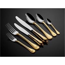 Joy Carmen Royalty Full Gold Cutlery Set 89 Pcs Çbk