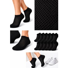 Sky Socks 5'li Erkek Bambu Konforlu Terletmez Koku Yapmaz Nefes Alabilen Patik Çorap Siyah