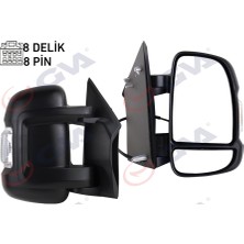 GVA Depomix Diş Dikiz Aynasi Sağ Ducato-Boxer-Jumper 06 Elektrikli Isitmali Sinyalli Kisa Kol Konveks 8 Fiş VM-6201EHR