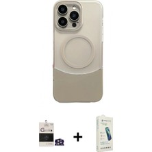 Pileli Store Pilelistore™ iPhone 14 Pro Max Kılıf Kozmos Form Özel Seri - Şeffaf Pasifik Cam Ekran Koruyucu + Bilvis Titan Kamera Lens - Gs