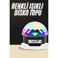 Armüz LED Işık Disko Topu Bluetooth Hoparlörlü USB Müzik Çalar Kumandalı