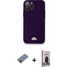 Pileli Store Pilelistore™ iPhone 12 Pro Max Kılıf Vadi Çizgi Prime - Siyah Bilvis Hayalet Cam Ekran Koruyucu + Metal Kamera Lens Koruma Cam - Kı