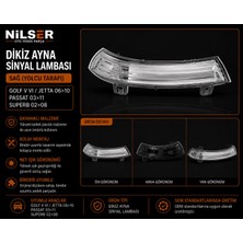 Ns Nilser Auto Parts Golf 5 Ayna Sinyal Sağ 2004-2010