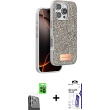 Pileli Store Pilelistore™ iPhone 16 Pro Max Kılıf Vadi Klasik Serisi - Siyah Bilvis 3x Ar Hd Cam Ekran Koruyucu + Raze Metal Kamera Lens - Sh