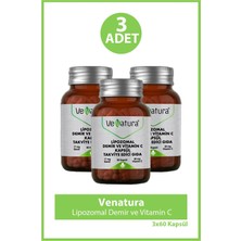 Venatura Lipozomal Demir ve Vitamin C 60 Kapsül 3 Adet