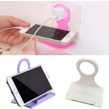 Hereveoyuncak Universal Mobil Şarj Priz Askısı ve Telefonn Tablet Tutucu Stand
