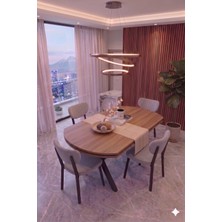 Avenza Living Nova Serisi Modern Yemek Masası Takımı - 4 Kişilik Salon & Mutfak Seti - Renk Seçenekli