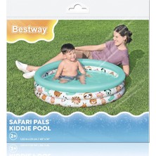 Bestway Safari Pals Çocuk Havuzu, Φ40 x A10 Inç Veya Φ1.02 M x A 25 cm