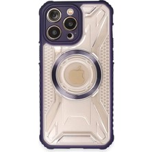 Akmanora Newface Apple iPhone 14 Pro Max Kılıf Prag Magneticsafe Kapak - Derin Mor