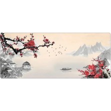 Esranın Dünyası Porge Gamer Mouse Pad 70X30 Mouse Pad Xl Büyük Oyuncu Ofis Cherry Blossom Mousepad (Kiraz Çiçeği, 70X30 cm 3mm Kalınlık)