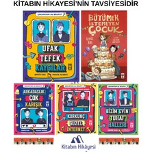 İlk Genç Timaş 4-5-6. Sınıf- Büyümek Istemeyen Çocuk, Bizim Evin Tuhaf Halleri, Ufak Tefek Kaygılar, Arkadaşlık Çok Karışık, Korkunç Güzel Internet (5kitap)