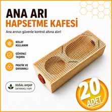 Aksaray Arıcılık Ana Arı Kafesi 20 Adet, Ahşap Ana Arı Yakalama ve Taşıma Kafesi
