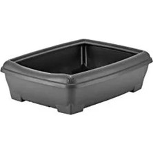 Esranın Dünyası Antrasit Renk Kedi Tuvaleti 495X380X144 mm Ölçülerinde