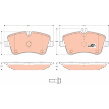TRW Depomix GDB1514 Ön Balata Mercedes W203 C180-C200-C240-C320 Clc 160-180-200-220 00-07 CL203 A209 R171