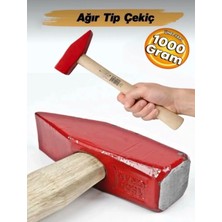Zimak ZMK1035 Ahşap Saplı Dövme Tesviyeci Çekiç 1000 Gram
