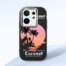 HONTINGA Vivo X200 Fe ile Uyumlu Kılıfı Kamera Korumalı Düşüme Önleyici Basitlik Siyah Yumuşak Silikon Telefon Kılıfı Manzara Desenli K4-0046