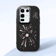 HONTINGA Infinix Note 50 Pro ile Uyumlu Kılıfı Kamera Korumalı Düşüme Önleyici Basitlik Siyah Yumuşak Silikon Telefon Kılıfı Fişek Desenli K4-0038