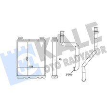 Kale Depomix Kalorifer Renault Megani Iii-Fluence Heater Core