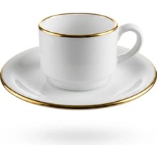 Layan Home Venüs 12 Parça 6 Kişilik 90 ml Kahve Fincan Takımı - Gold