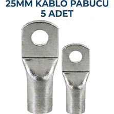 GWEST 25MM Kablo Pabucu 5 Adet Kalaylı Sıkmalı Tip
