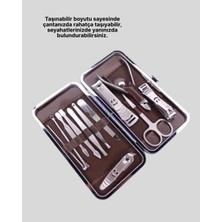 Onba Seyahat Için Taşınabilir Deri Çantalı Bakım Seti - OB4036-8644