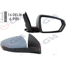 GVA Depomix Diş Dikiz Aynasi Sağ Vw Polo 17- Elektrikli Isitmali Sinyalli Astarli Konveks VM-6390EHPR