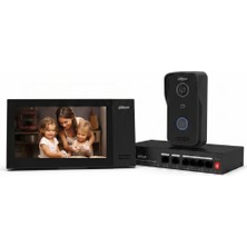 Dahua Video Intercom Kit DHI-KTP02 Villa Kiti Akıllı Ip Görüntülü Diyafon Cep Telefonu Kontrollü Zil Paneli Ekran
