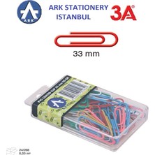 Ark Diamond Ark 3A Pvc Kaplı Renkli Ataş 33 mm 20 gr 2 Adet