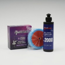 Plus Car Pluscar Tekli Başlangıç Hare Giderme Seti: As 2000 Hare Giderici (250 Ml) + Pc 1500 Premium Mavi Sünger